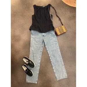 AG Jeans Alexxis Straight High Rise Light Wash Denim Jeans Womens Size 10